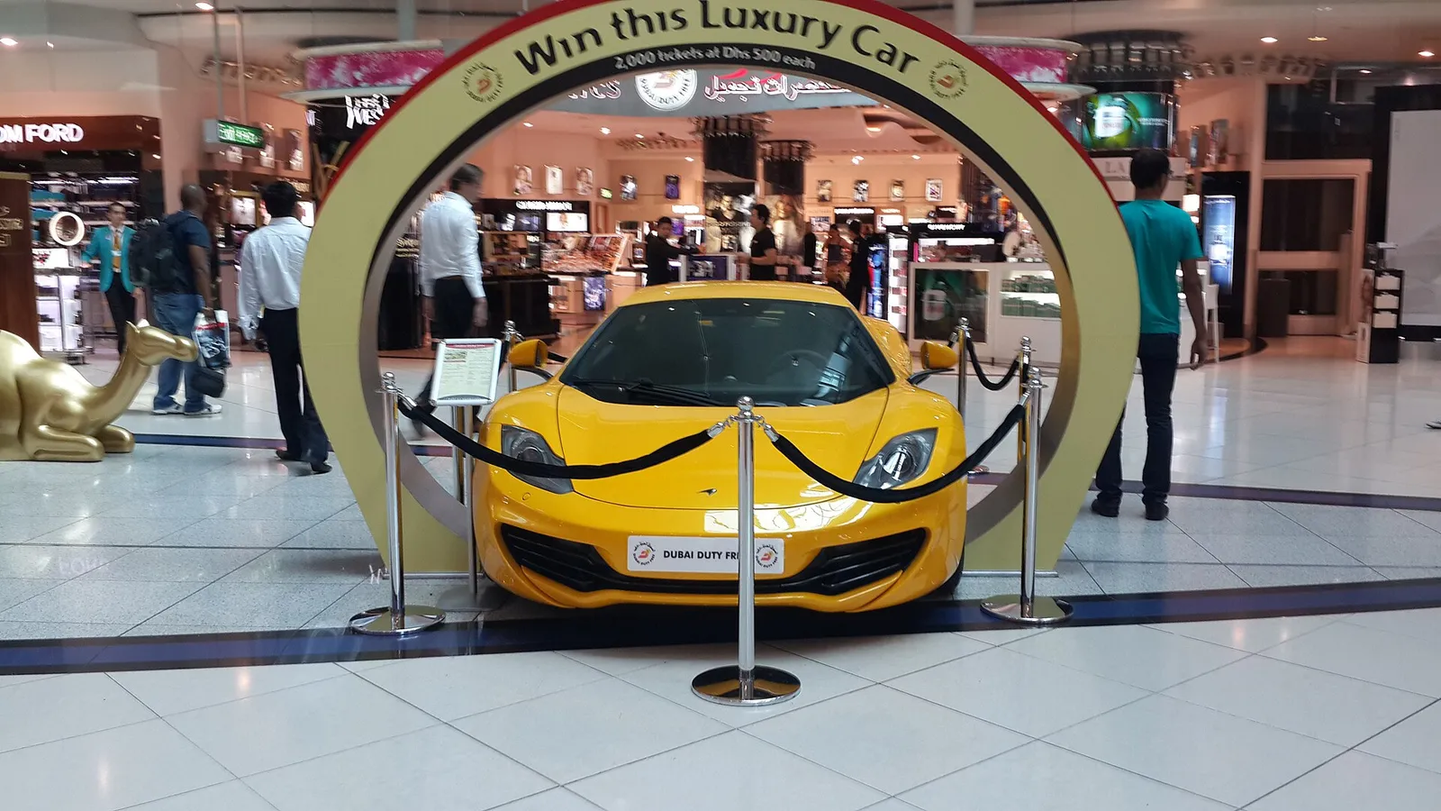 The duty free shopping hall at Dubai International Airport, United Arab Emirates