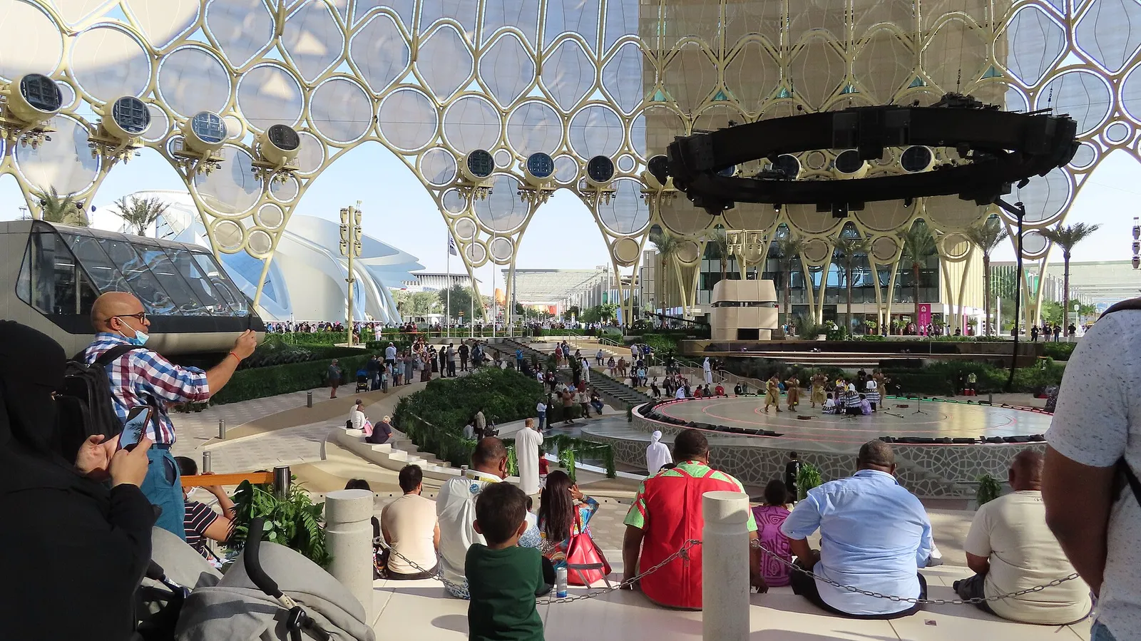 The Al Wasl Plaza dome at Expo City in Dubai, United Arab Emirates
